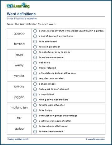 Grade Worksheets Pdf