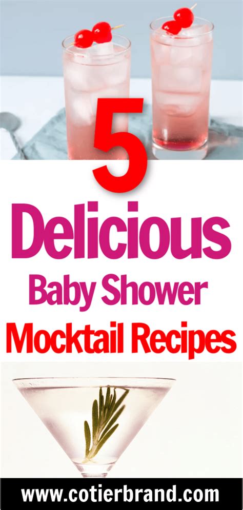 5 Delicious Baby Shower Mocktail Recipes Mocktail Recipe Baby Shower