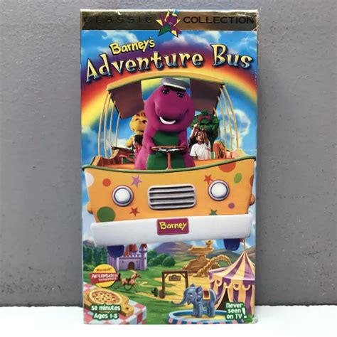 Barneys Adventure Bus Classic Collection Vhs Video Tape Rare Sing