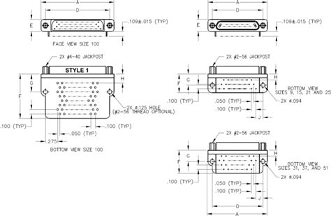 Micro D Circuit Series Right Angle X Ulti Mate Connector