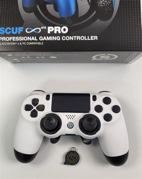 Scuf Infinity4ps Pro Ps4 White With Emr Key Ebay