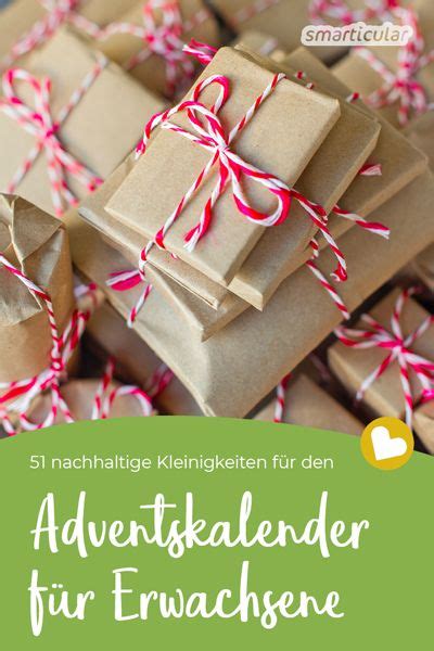 Über 50 nachhaltige Kleinigkeiten für den Adventskalender für