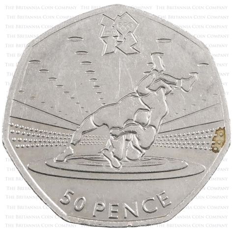 2011 Olympic Wrestling 50p Circulated The Britannia Coin Company