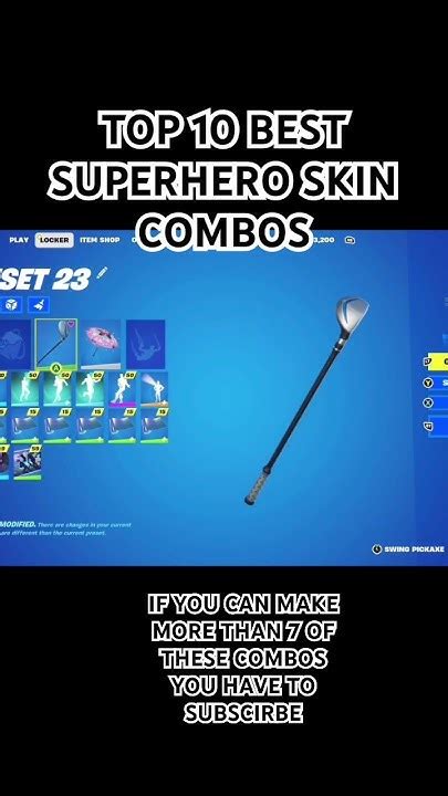 Top 10 Besr Superhero Skin Combos In Fortnite Youtube