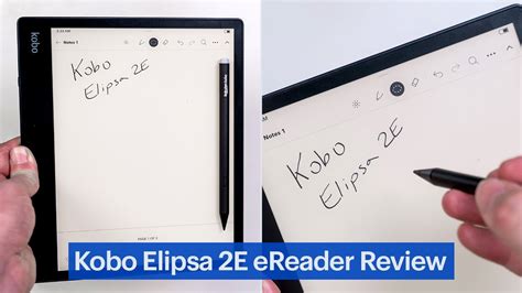 Kobo Elipsa E Ereader With Stylus Review Youtube