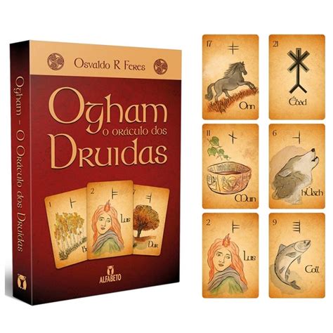 Ogham O Oráculo dos Druidas Livro 25 Cartas Submarino