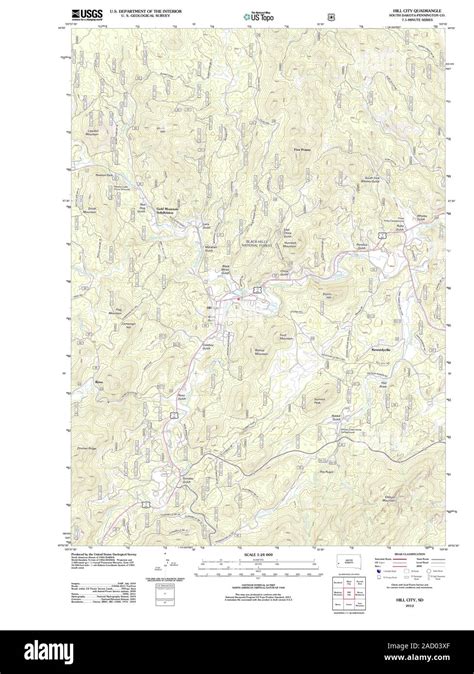 Hill City South Dakota Map Hi Res Stock Photography And Images Alamy