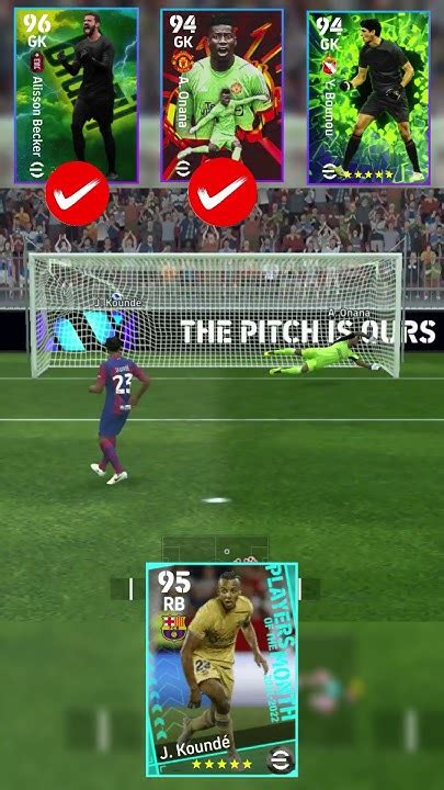 Jules Koundé Vs World Best Goalkeepers Penalty Kick Challenge Efootball2024 Youtubeshorts