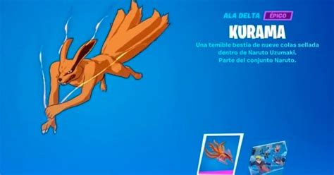 Fortnite C Mo Conseguir Gratis El Ala Delta De Kurama Y Otros Objetos