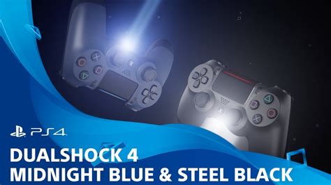 Dualshock 4 Midnight Blue And Steel Black Youtube