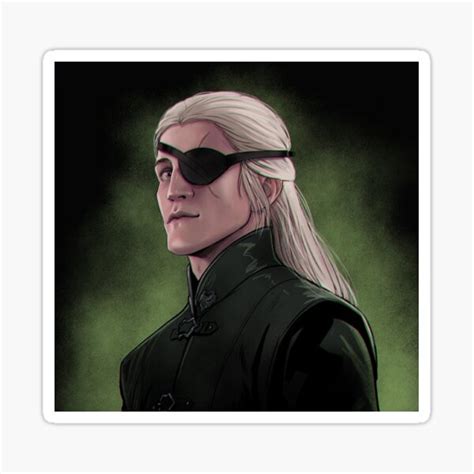 Aemond Targaryen Look Sticker For Sale By BMArtDesign Redbubble