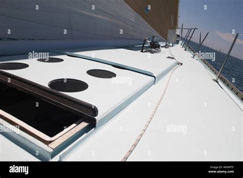 open hatch  yacht stock photo alamy
