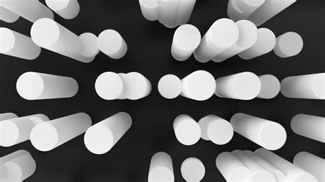 Premium Photo Abstract Background White Cylinders With Dynamic D