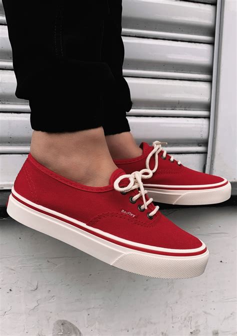 Tenis Redley Originals Wac 03 Vermelho Off White Ska Skate Rock