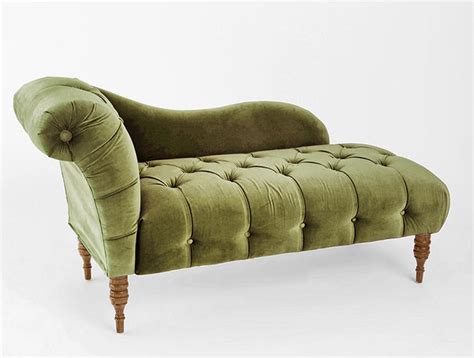 Edie Velvet Chaise Green Victorian Indoor Chaise Lounge Chairs By Urban Outfitters