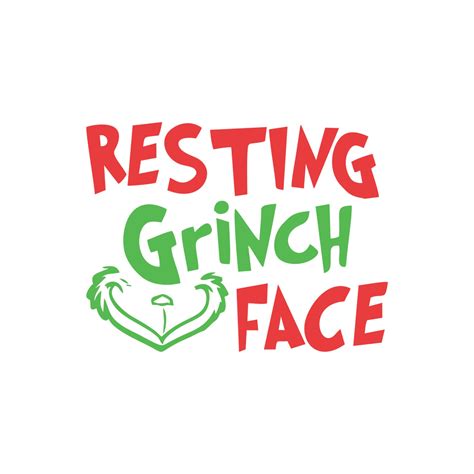 Free Resting Grinch Face SVG For Cricut Free SVG For Cricut