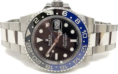 Rel Gio Masculino Rolex Gmt Master Ii Preto Mostrador A O Inoxid Vel