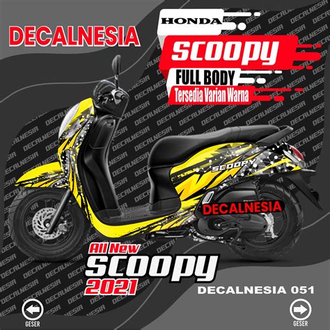 Modifikasi Scoopy Decal Scoopy Stiker Motor Honda Scoopy