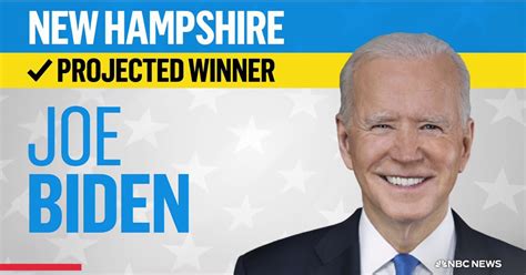 Biden Wins New Hampshire Democratic Primary Nbc News Projects