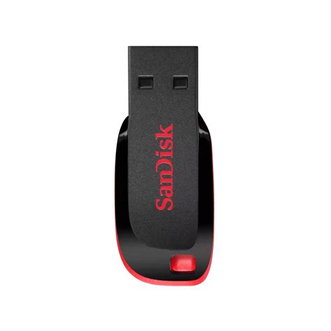 Ripley MEMORIA USB SANDISK CRUZER BLADE CZ50 32GB USB 2 0 NEGRO ROJO