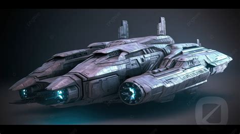 Stylized Sci Fi Spaceship In 3d Rendering Background, Alien Ship, 3d ...