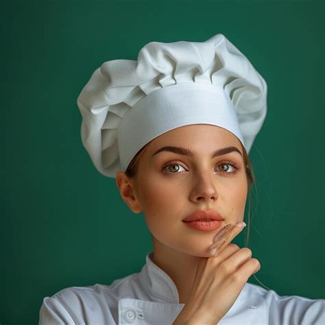 Premium Photo A Beautiful Caucasian Female Chef