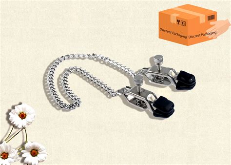 Fantasy Nipples Clamp With A Stainless Steel Chain Super Hot Nipples Chain For Adult Toy