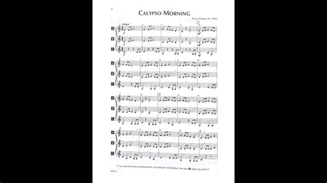 Calypso Morning All Parts YouTube