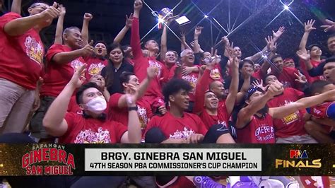 Brgy Ginebra Champions Honda S47 PBA Commissioners Cup 2022 YouTube