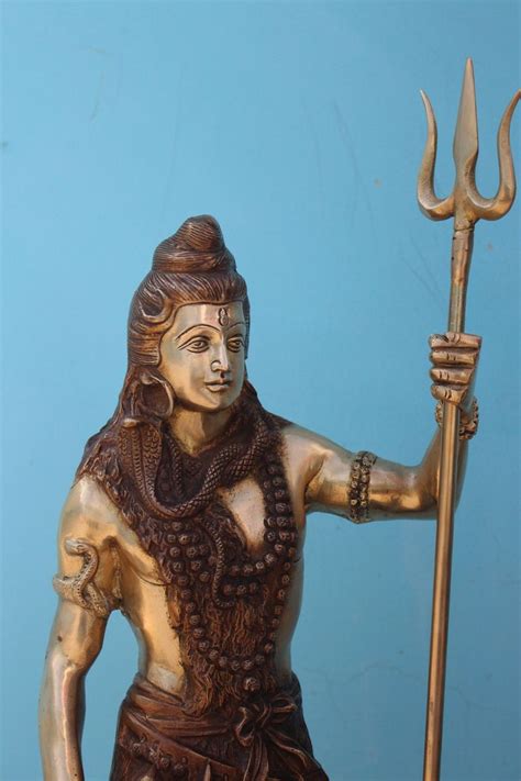 Large Shiva Statue 26inches Brass Lord Shiva Statue Standing Shiva