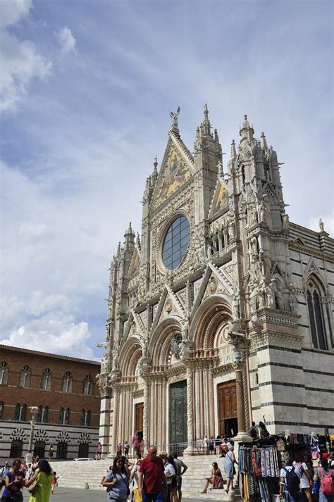 Siena, 25th August: Cathedral Building or Duomo Di Siena Medieval City. Tuscany. Italy Editorial ...