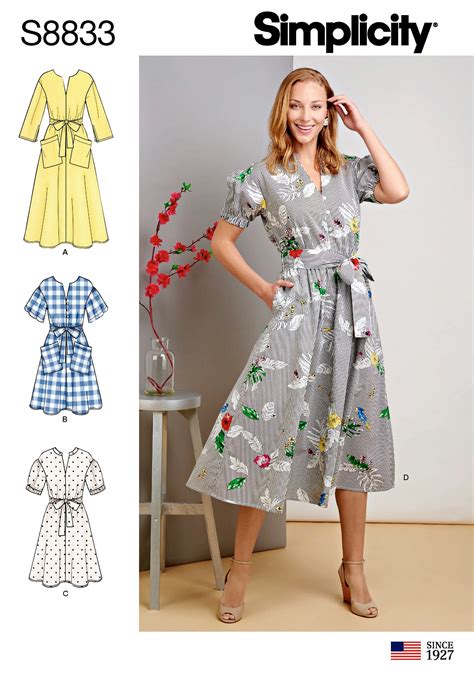 Sewing Pattern Women S Pullover Dress Pattern Miss Petite Etsy