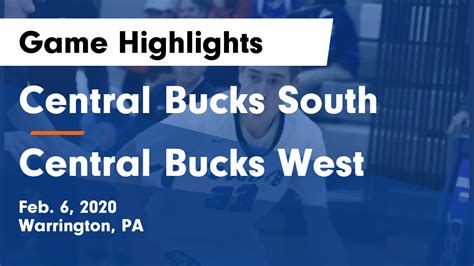 Central Bucks South Vs Central Bucks West Game Highlights Feb 6