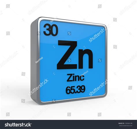 Zinc Element Periodic Table Stock Photo 150364148 : Shutterstock