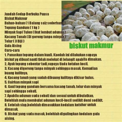 Sukatan Cawan Resepi Biskut Makmur Azlina Ina Resipi Biskut Makmur