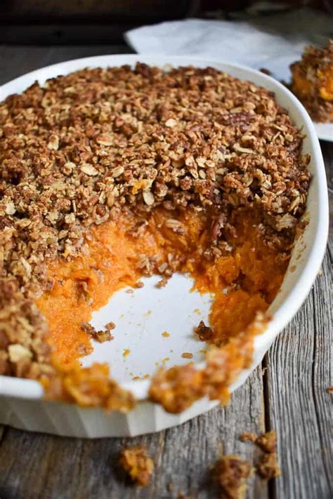 Vegan Sweet Potato Casserole Recipe Shane And Simple