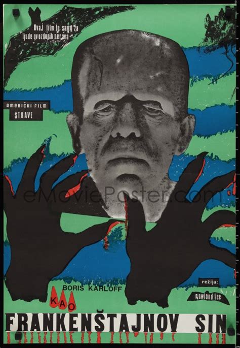 EMoviePoster 1a1920 SON OF FRANKENSTEIN Yugoslavian 19x28 1950s