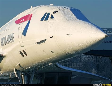 G Boac British Airways Aerospatiale Bac Concorde At Manchester