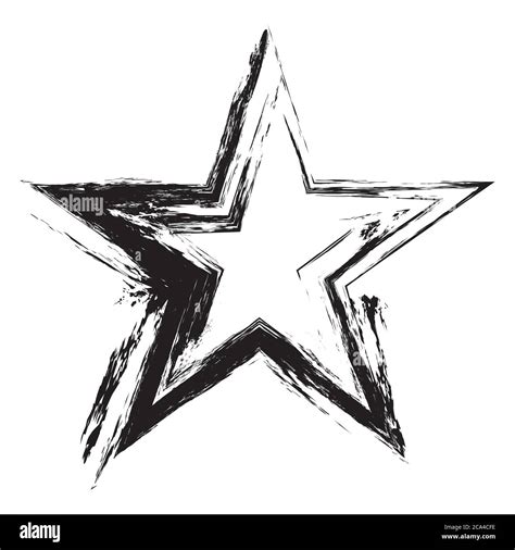 Grunge frame star. Vector element for design flyers, brochures ...