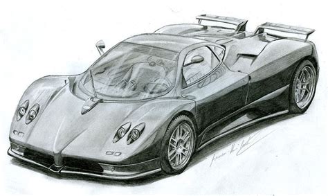 Pagani Zonda C S Drawing