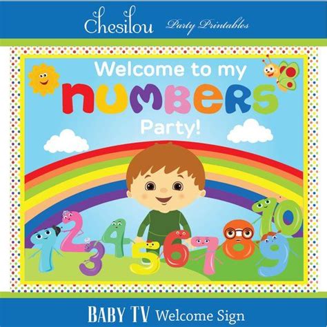 Customized Charlie And The Numbers Birthday Invitation And Party Kit