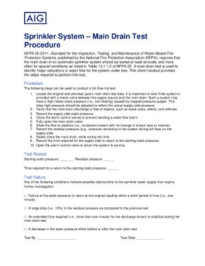 Fillable Online NFPA 25 Standard For The Inspection Testing And