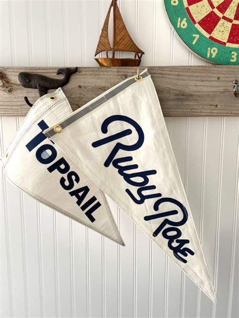 Custom Boat Pennant Custom Sail Pennant Nautical Flag - Etsy