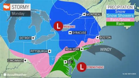 N J Weather Strong Noreaster Could Bring Snow Rain Flooding