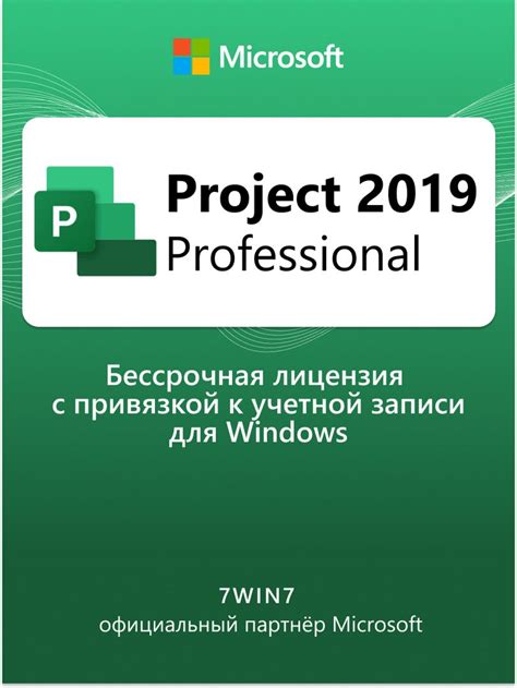 Microsoft Project 2019 Pro ESD бессрочная лицензия с привязкой к ...
