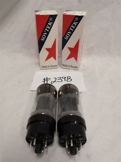 Sovtek 5881WXT Matched Pair Audio Tubes 2398 Good Used Reverb