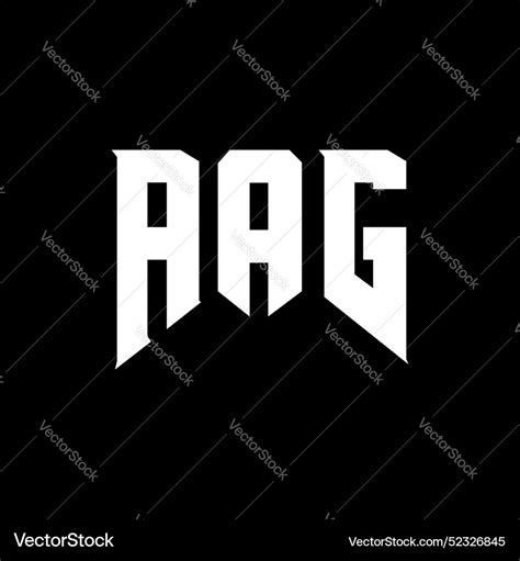 Aag Letter Logo Design For Technology Company Vector Image