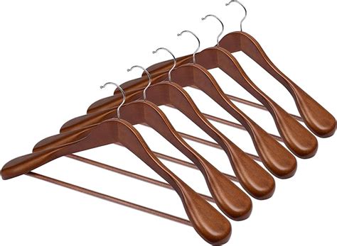 Amazon Storageworks Extra Wide Shoulder Wooden Hangers Pack