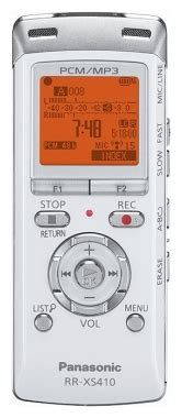 Купить диктофон Panasonic RR-XS410EE-W в Минске - Мультимедиа на RAM.BY