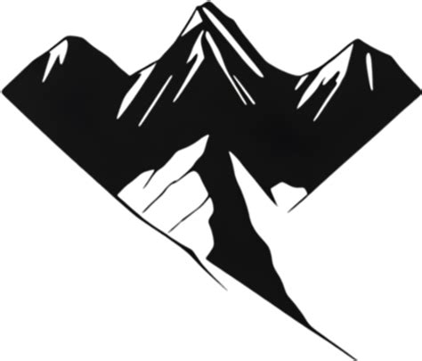 Premium Psd Mountain Silhouette Clipart